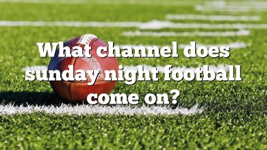 What channel does sunday night football come on?