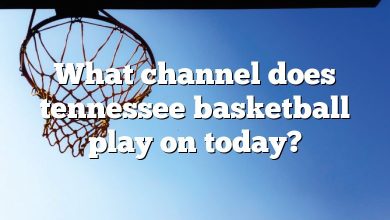 What channel does tennessee basketball play on today?