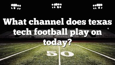 What channel does texas tech football play on today?