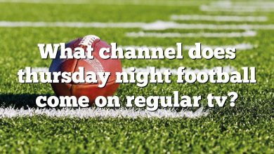 What channel does thursday night football come on regular tv?