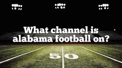 What channel is alabama football on?
