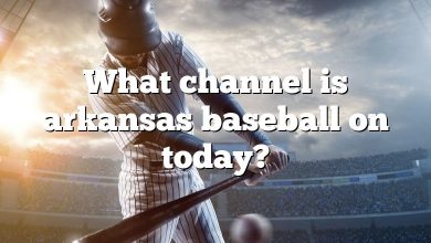 What channel is arkansas baseball on today?