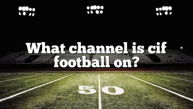 What channel is cif football on?