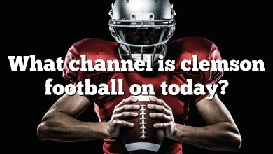 What channel is clemson football on today?