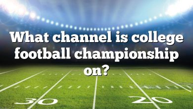 What channel is college football championship on?