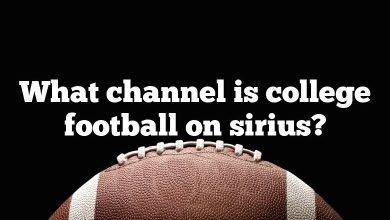 What channel is college football on sirius?