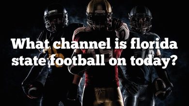 What channel is florida state football on today?