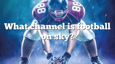 What channel is football on sky?