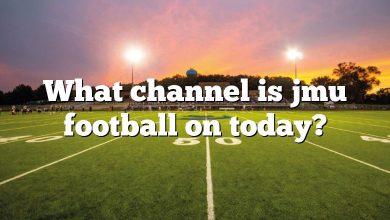 What channel is jmu football on today?