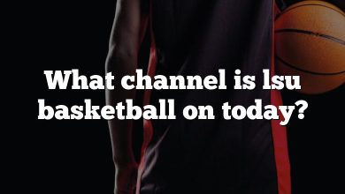 What channel is lsu basketball on today?