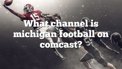 What channel is michigan football on comcast?