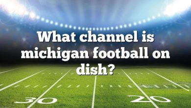 What channel is michigan football on dish?