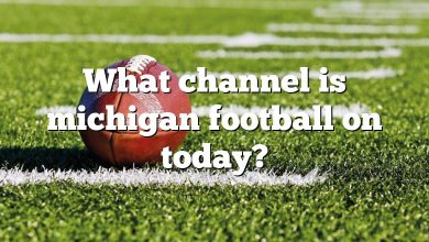 What channel is michigan football on today?