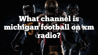 What channel is michigan football on xm radio?