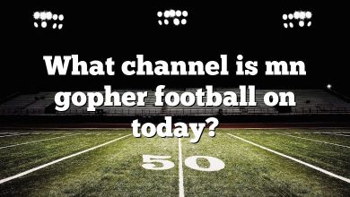 What channel is mn gopher football on today?