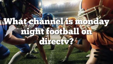 What channel is monday night football on directv?