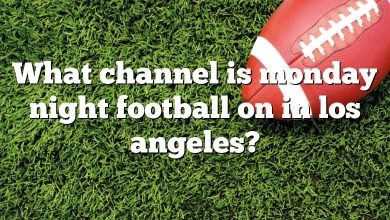 What channel is monday night football on in los angeles?