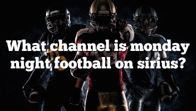 What channel is monday night football on sirius?