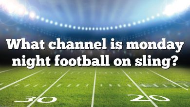 What channel is monday night football on sling?