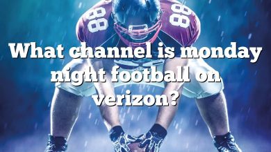 What channel is monday night football on verizon?