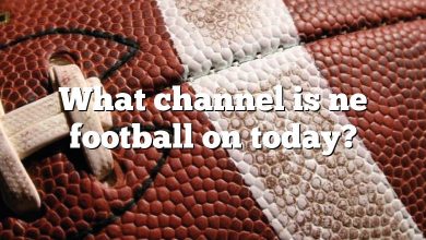 What channel is ne football on today?