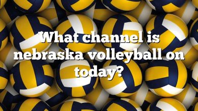 What channel is nebraska volleyball on today?