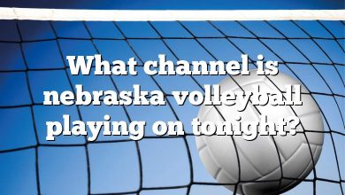 What channel is nebraska volleyball playing on tonight?