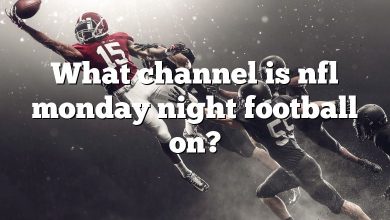 What channel is nfl monday night football on?