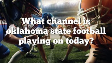 What channel is oklahoma state football playing on today?