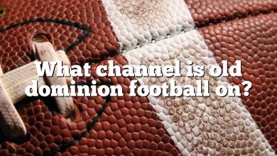 What channel is old dominion football on?