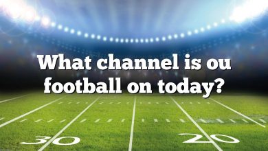 What channel is ou football on today?