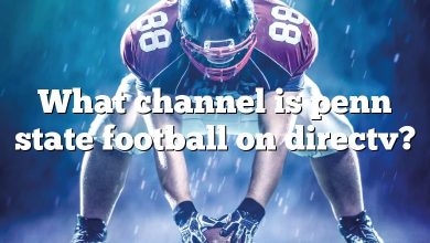 What channel is penn state football on directv?