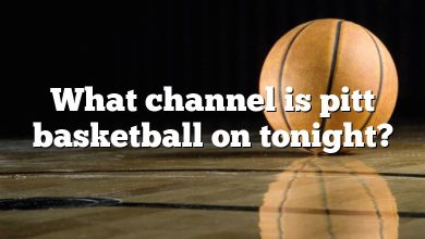 What channel is pitt basketball on tonight?