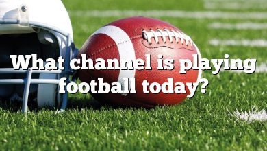 What channel is playing football today?