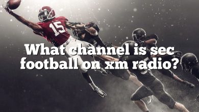 What channel is sec football on xm radio?