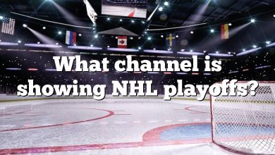 What channel is showing NHL playoffs?