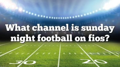 What channel is sunday night football on fios?