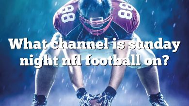 What channel is sunday night nfl football on?