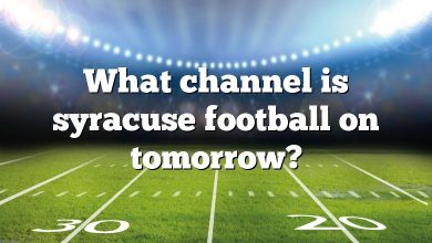 What channel is syracuse football on tomorrow?