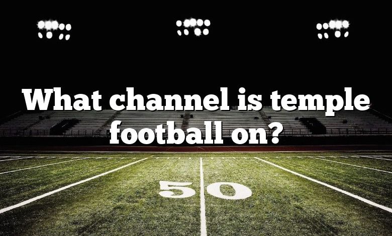 What channel is temple football on?