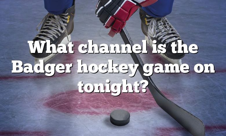 What channel is the Badger hockey game on tonight?