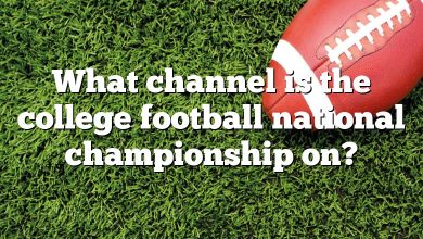 What channel is the college football national championship on?