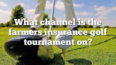 What channel is the farmers insurance golf tournament on?