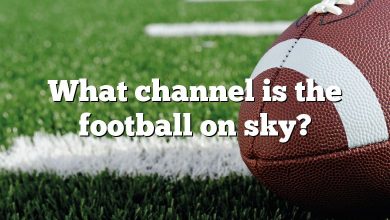 What channel is the football on sky?