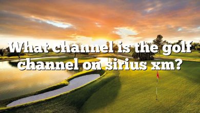 What channel is the golf channel on sirius xm?