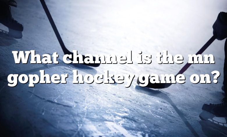 What channel is the mn gopher hockey game on?