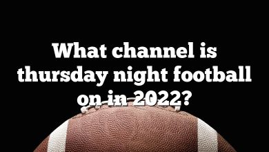 What channel is thursday night football on in 2022?