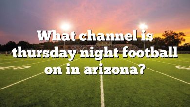 What channel is thursday night football on in arizona?