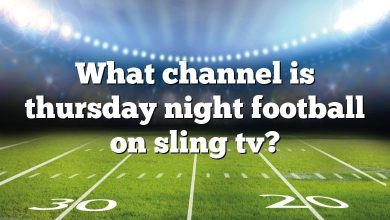 What channel is thursday night football on sling tv?