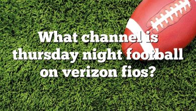 What channel is thursday night football on verizon fios?